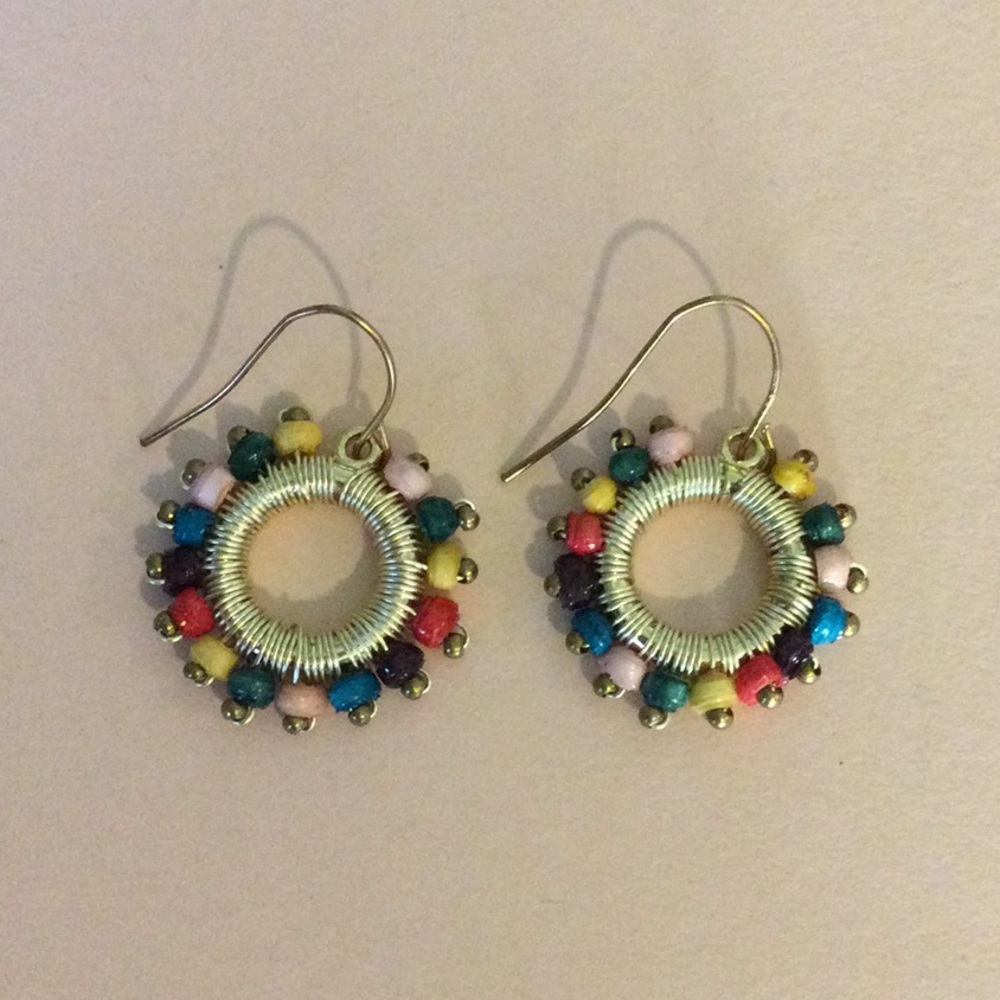Boho Hoop Earrings - Picture 2 of 3